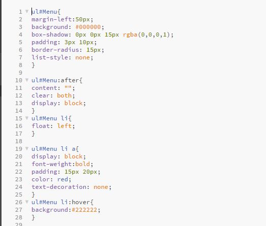Working on some CSS in brackets.