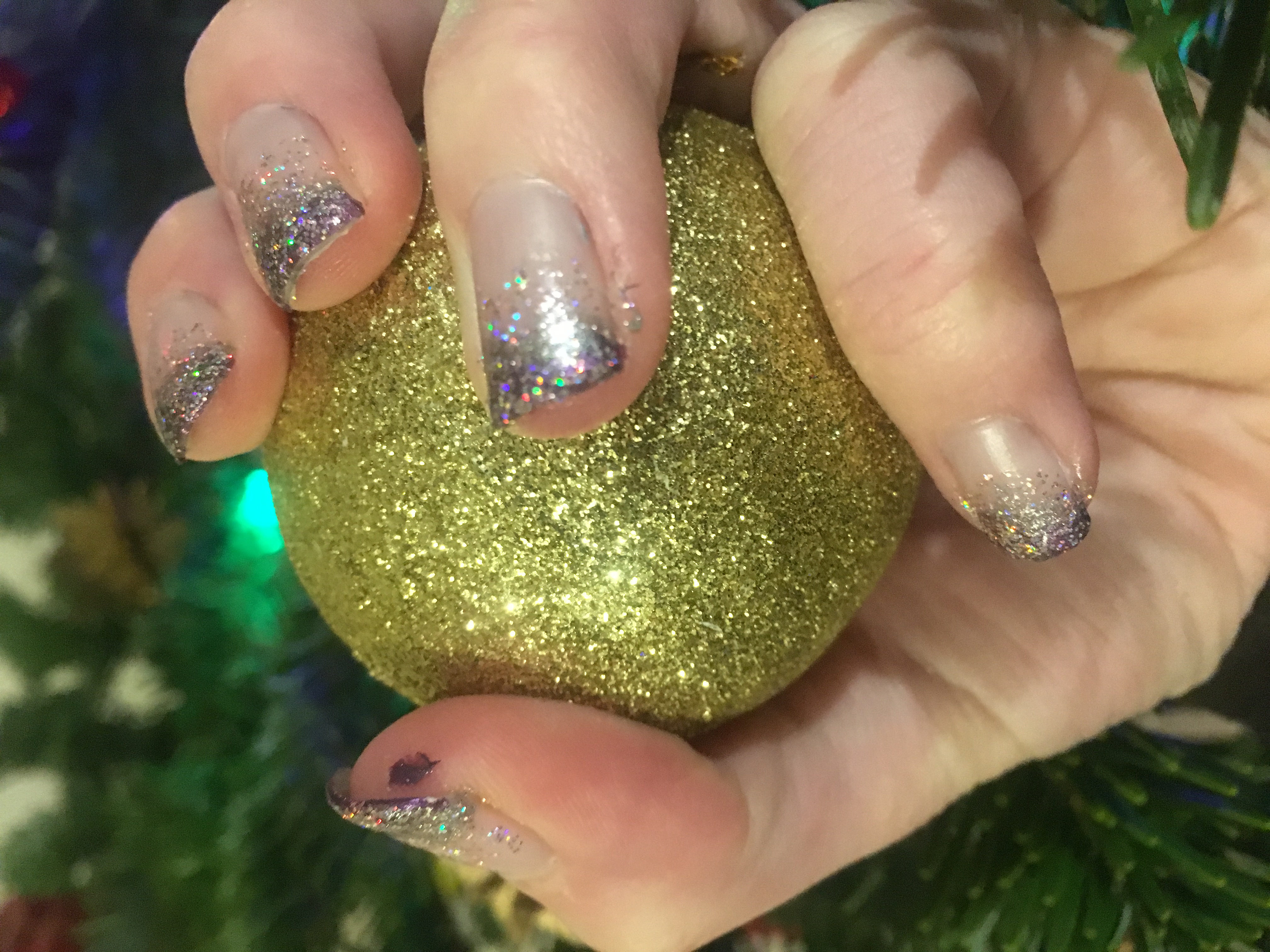 Glitter nail art is one of my favourites - especially in this silver
